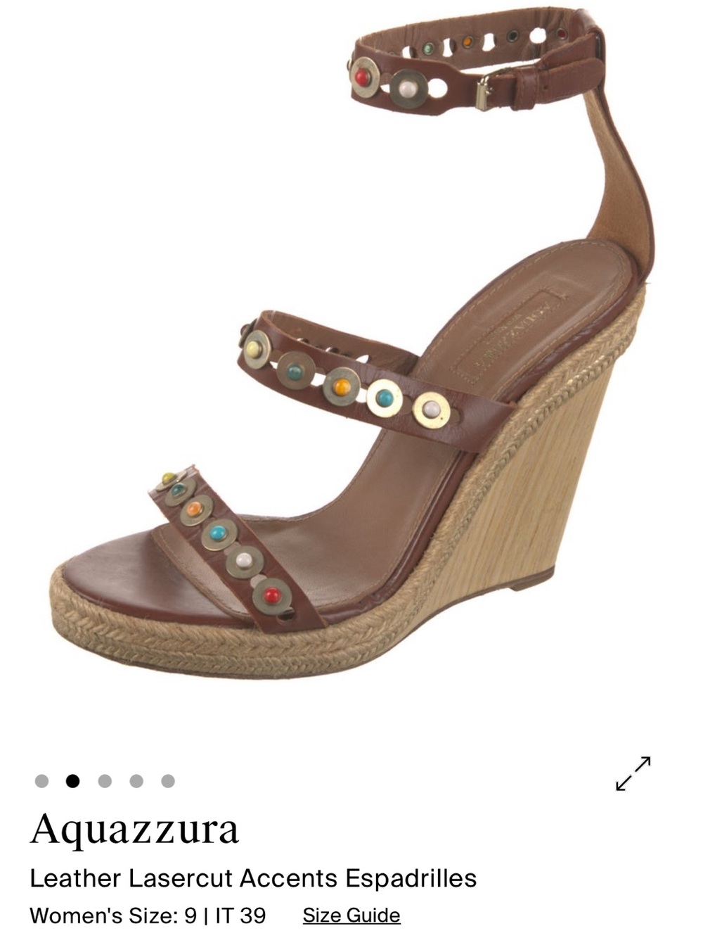ISO: Aquazzura Byzantine Wedges size IT 39, 39.5 !!!